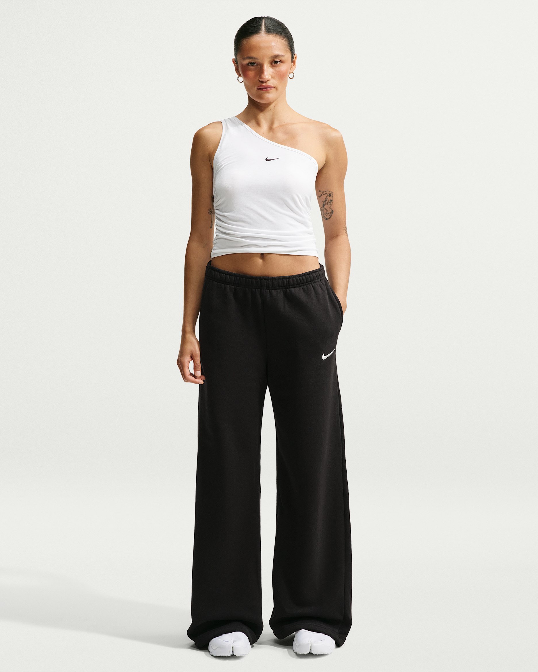 Nike Studio Fleece Medium Weight Women's Mid-Rise Wide-Leg Pants
